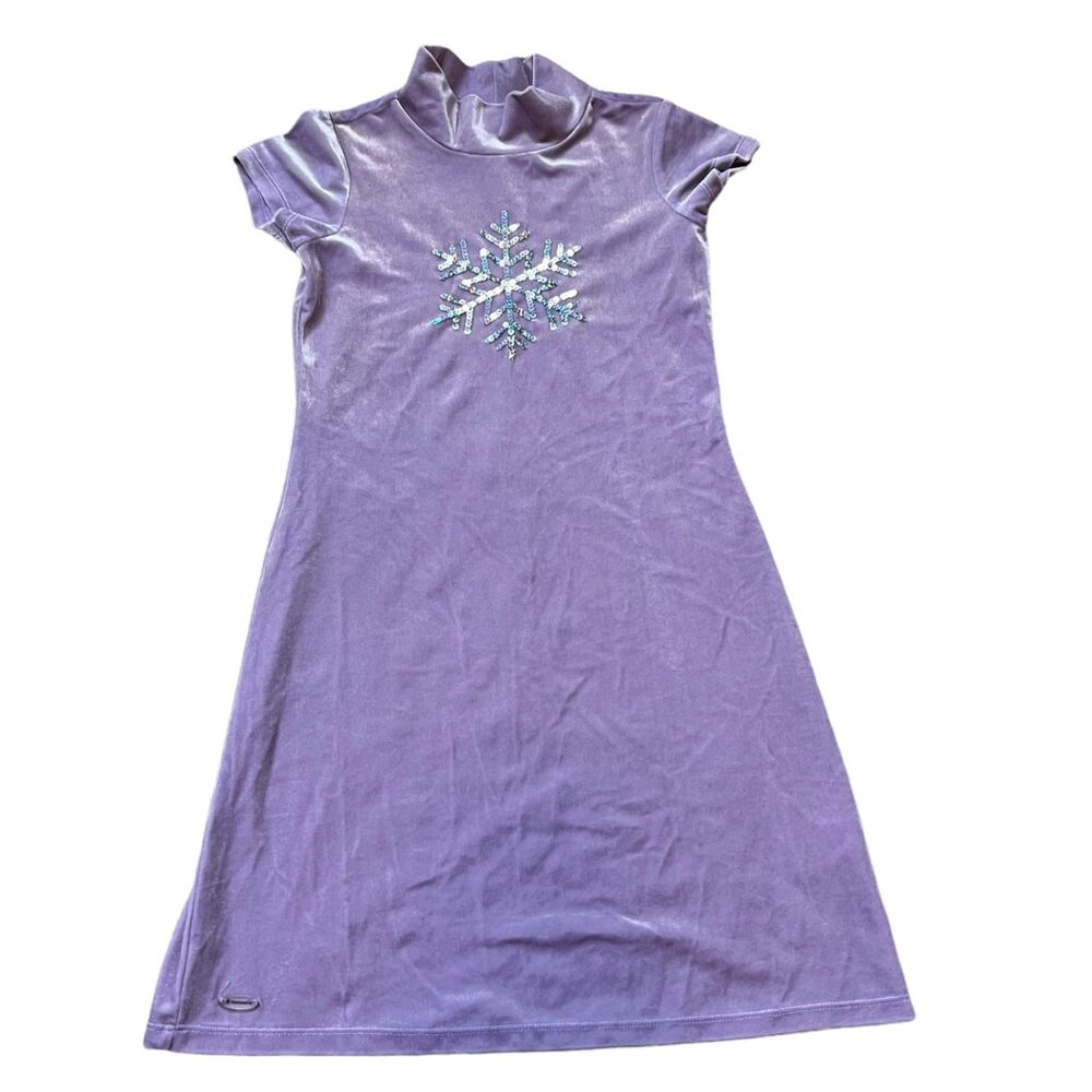 American Girl Size 10/12 Girls Lilac Velvet Snowflake Girls Dress NWT